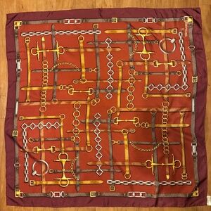 Trussardi Silk Scarf equestrian-inspired